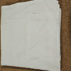 Room Essentials Gray and White Striped Flat Sheet